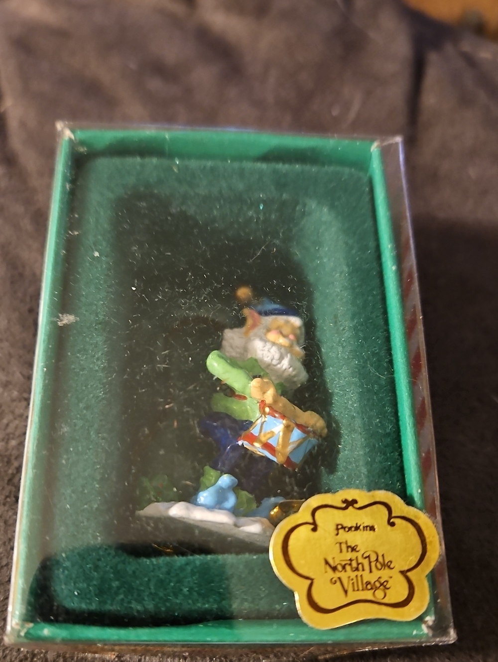 Vintage 1989 Enesco Popkins Elf North Pole Village Pewter Figurine